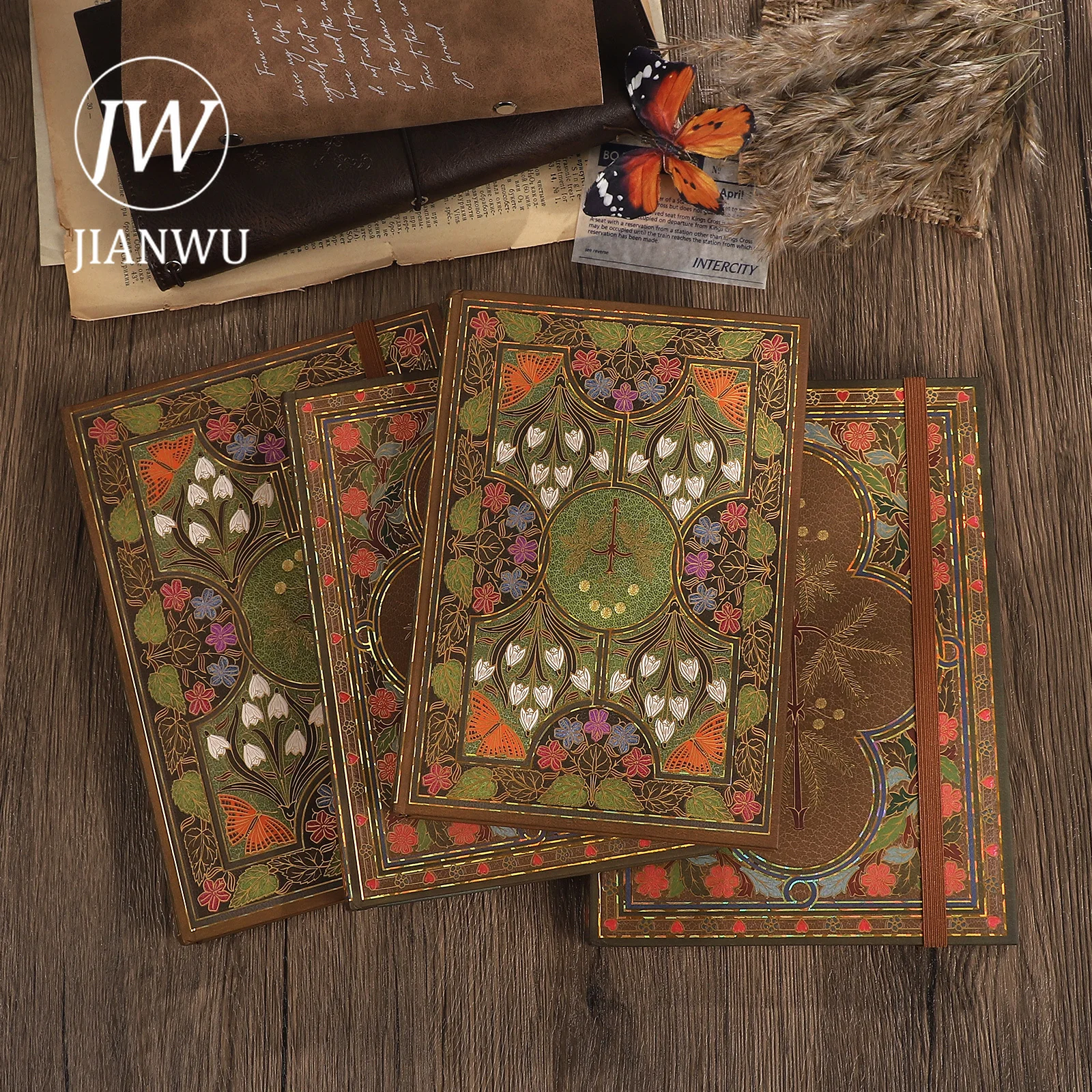 JIANWU Vintage Baroque Plant Flower Cover Material Collage Notebook Creative DIY Journal Student Supplies Stationery
JIANWU Vintage Baroque Plant Flower Cover Material Collage Notebook Creative DIY Journal Student Supplies Stationery
