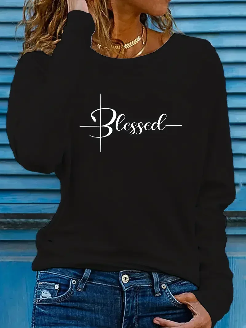 Autumn Fashion Y2k 3D Blessed Print Crew Neck Women's Long Sleeve T-shirt Outdoor Street Casual Loose Comfortable Pullover Tops
Autumn Fashion Y2k 3D Blessed Print Crew Neck Women's Long Sleeve T-shirt Outdoor Street Casual Loose Comfortable Pullover Tops