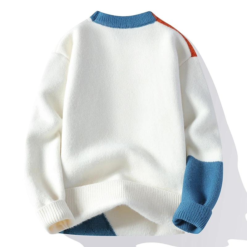 Thiened Winter Knitted Sweater Men's Casual Sle round Ne Personalized Color Blo Warm Breathable Nylon Long Sve Top
Thiened Winter Knitted Sweater Men's Casual Sle round Ne Personalized Color Blo Warm Breathable Nylon Long Sve Top