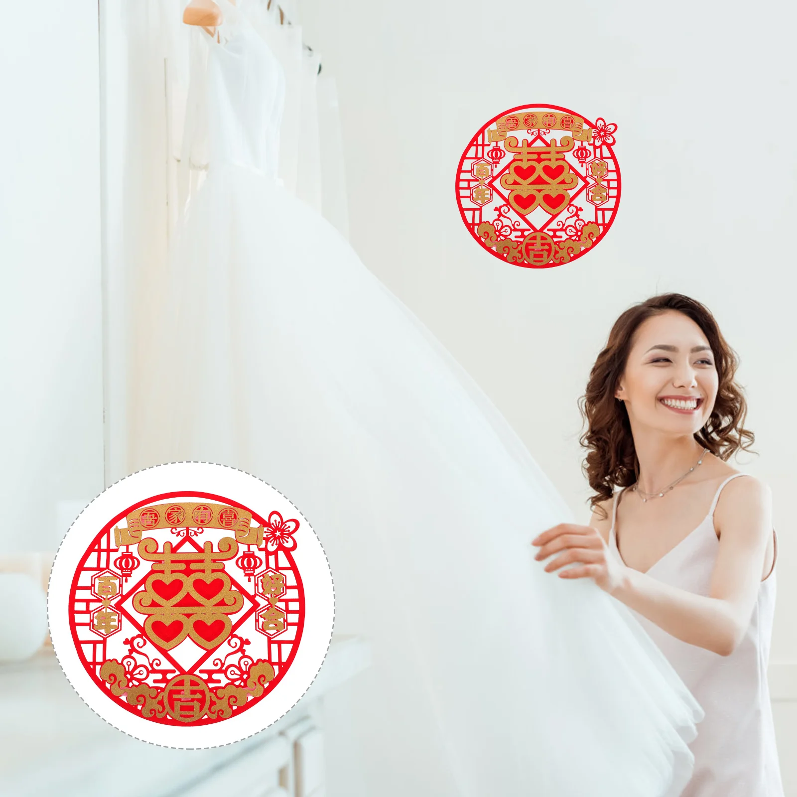 3pcs Wedding Hi Decoration Window Clings Chinese Traditional Wedding Decors For Home Living Room Bedroom Car Window Decor 
3pcs Wedding Hi Decoration Window Clings Chinese Traditional Wedding Decors For Home Living Room Bedroom Car Window Decor