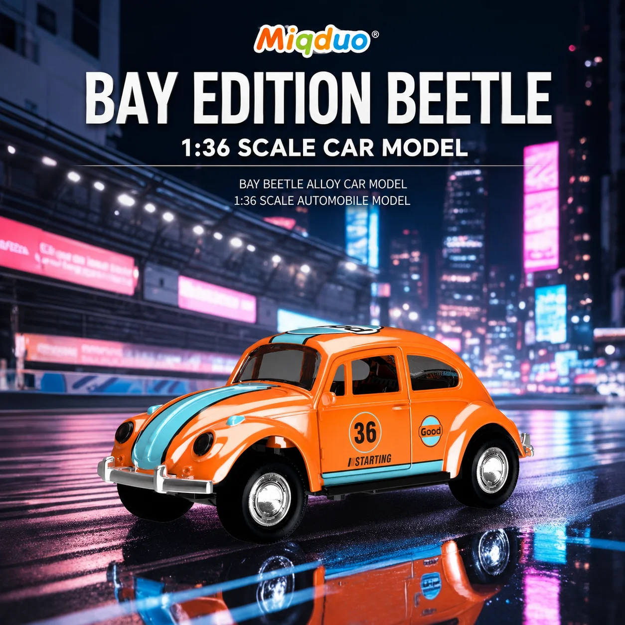 MQUDUO Retro Orange Beetle 1:36 Scale Metal Car Model Pull Back Action Detailed Interior & Exterior Office Decor for Adults
MQUDUO Retro Orange Beetle 1:36 Scale Metal Car Model Pull Back Action Detailed Interior & Exterior Office Decor for Adults