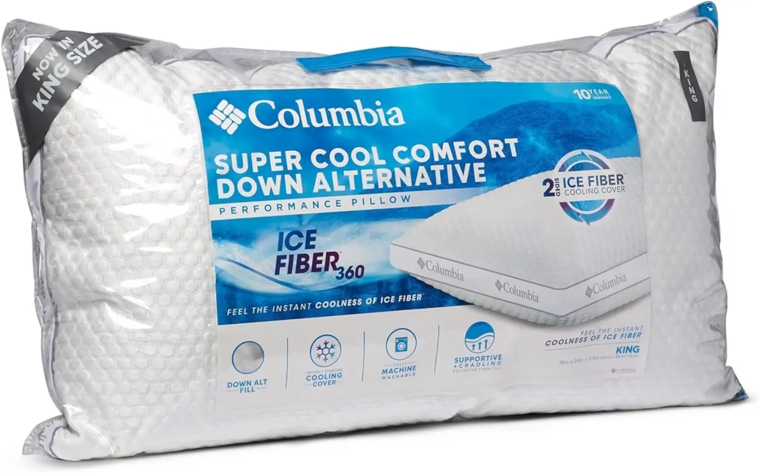 Side Sleeper Bed Pillow with Cooling Cover, Down Alternative Polyester Fiberfill for Neck Support, King Size
Side Sleeper Bed Pillow with Cooling Cover, Down Alternative Polyester Fiberfill for Neck Support, King Size