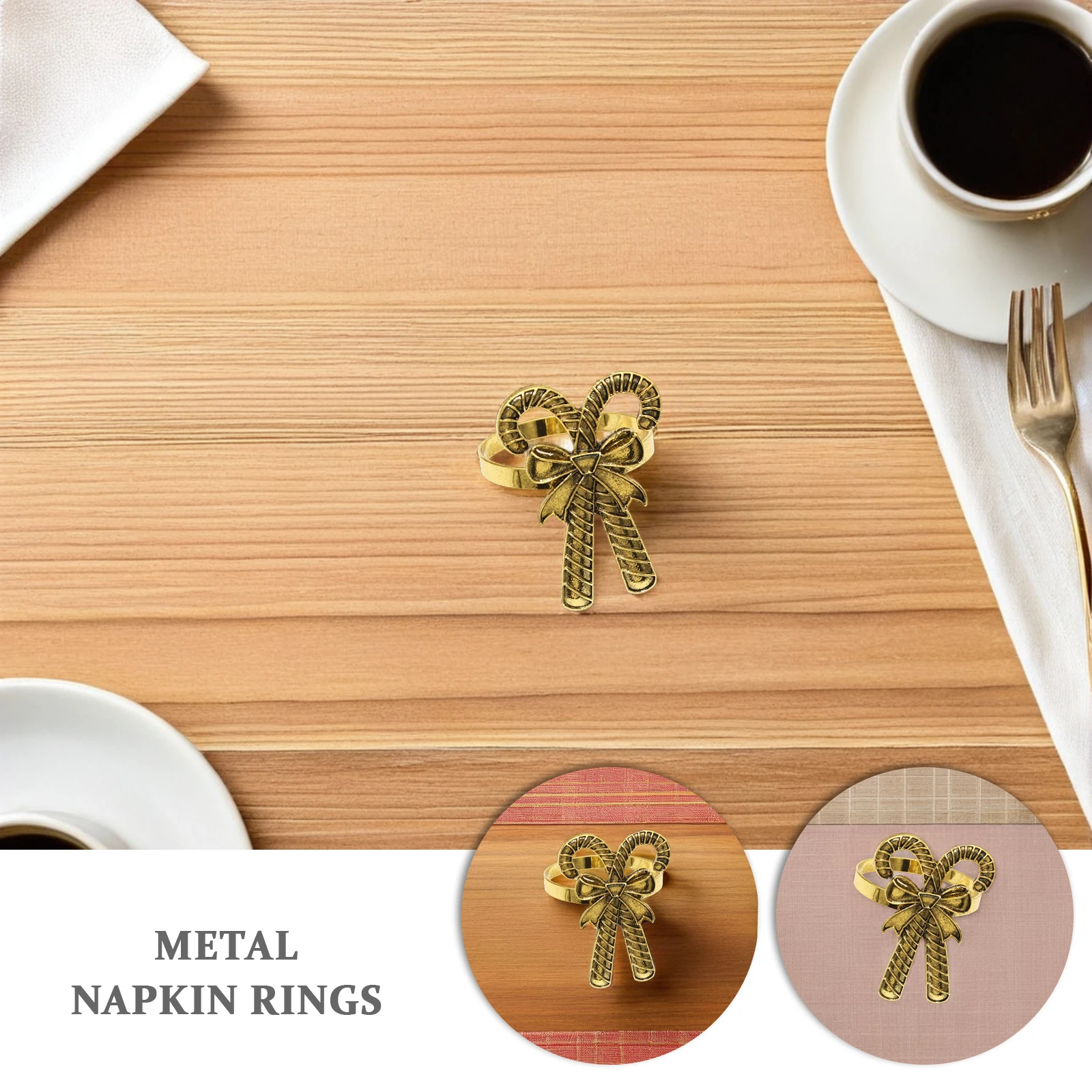 4pcs Christmas Rings Gold Metal Bowknot Candy Cane Design Holiday Table Decor For Dinner Wedding Party Rings For Home Decor
4pcs Christmas Rings Gold Metal Bowknot Candy Cane Design Holiday Table Decor For Dinner Wedding Party Rings For Home Decor