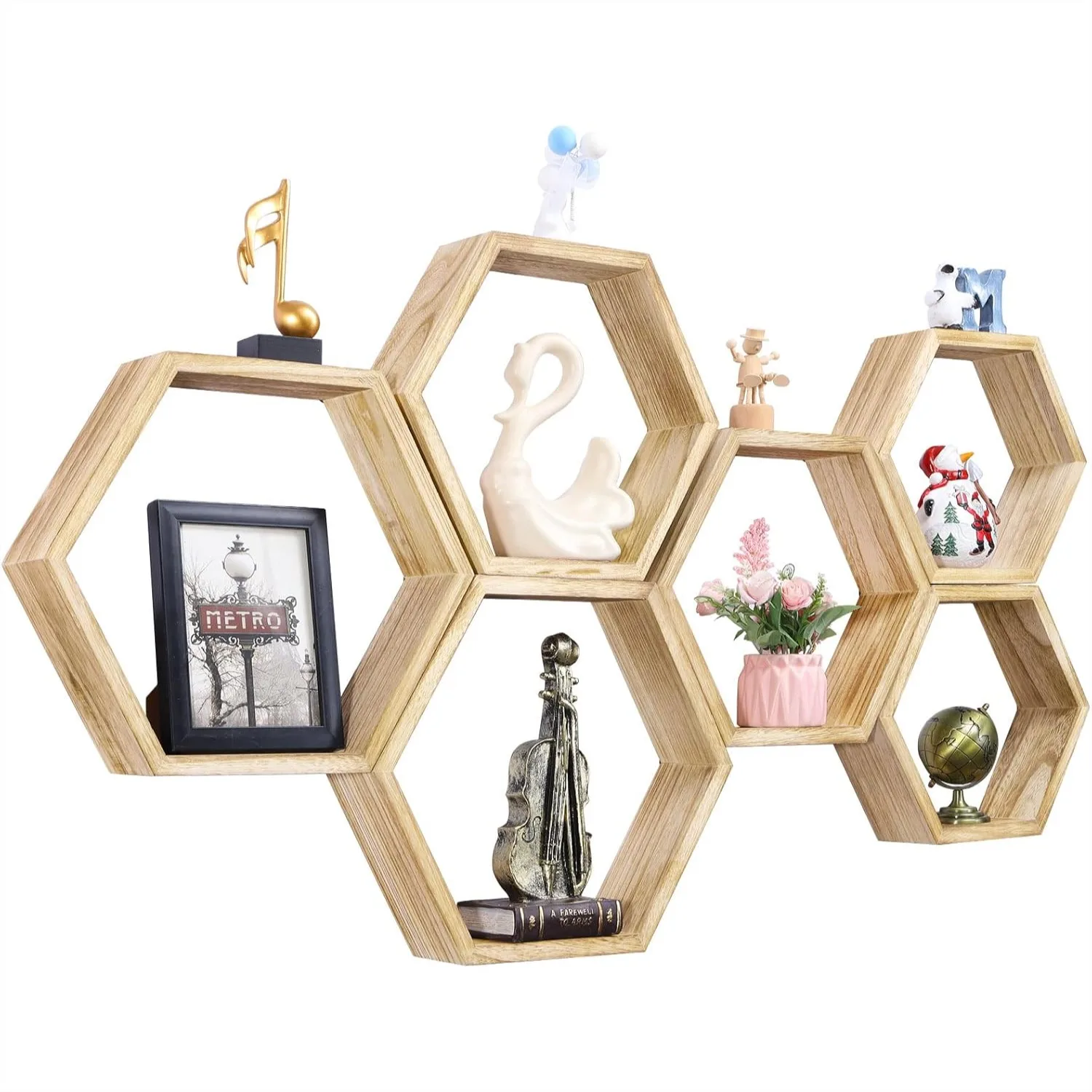 Hexagonal Floating Shelves Wall Mounted Set Of 6 Wooden Honeycomb Shelves Farmhouse Storage Rustic Geometric Shelf For Nursery Bedroom Living Room
Hexagonal Floating Shelves Wall Mounted Set Of 6 Wooden Honeycomb Shelves Farmhouse Storage Rustic Geometric Shelf For Nursery Bedroom Living Room