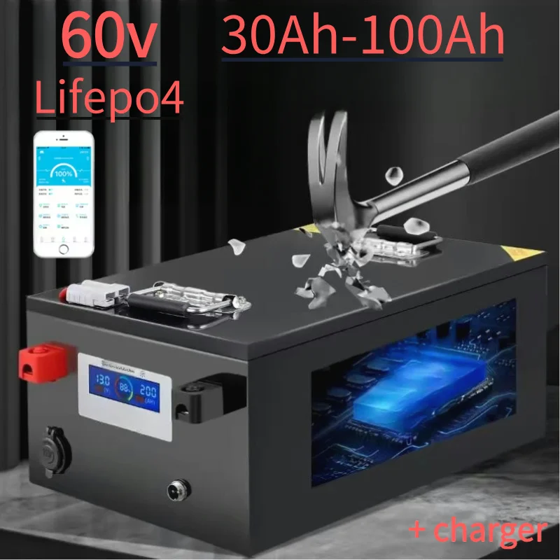JN 60V 40Ah 30Ah аккумулятор 50Ah 60Ah 70Ah 80Ah 90Ah 100Ah литиевый Lifepo4 для 1800W 3000W двухколесного мотоцикла, скутера, трехколесного велосипеда
JN 60V 40Ah 30Ah аккумулятор 50Ah 60Ah 70Ah 80Ah 90Ah 100Ah литиевый Lifepo4 для 1800W 3000W двухколесного мотоцикла, скутера, трехколесного велосипеда