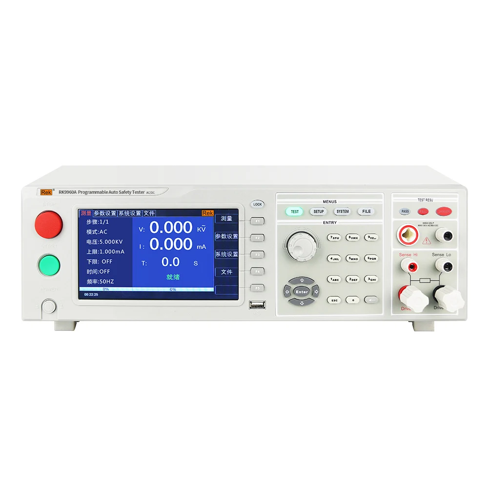 RK9960A Programmable safety comprehensive tester Hi-pot 5KV Insulation grounding resistance three-in-one Electrical safety test
RK9960A Programmable safety comprehensive tester Hi-pot 5KV Insulation grounding resistance three-in-one Electrical safety test