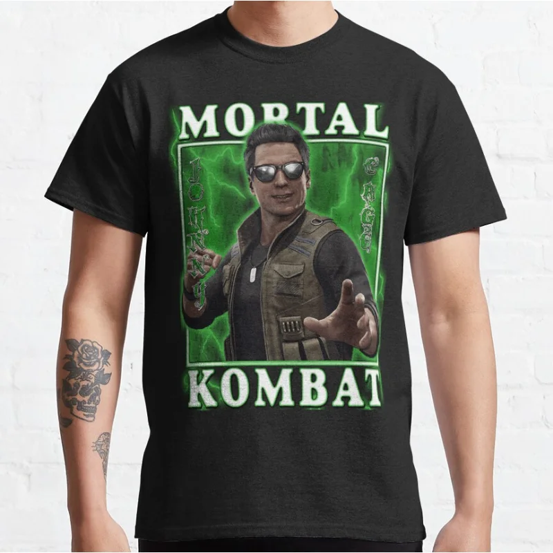Johnny Cage 80s retro video game Mortal Kombat 1 Short-sleeve crewneck T-shirt for men large size Adult Tops S-6xl
Johnny Cage 80s retro video game Mortal Kombat 1 Short-sleeve crewneck T-shirt for men large size Adult Tops S-6xl