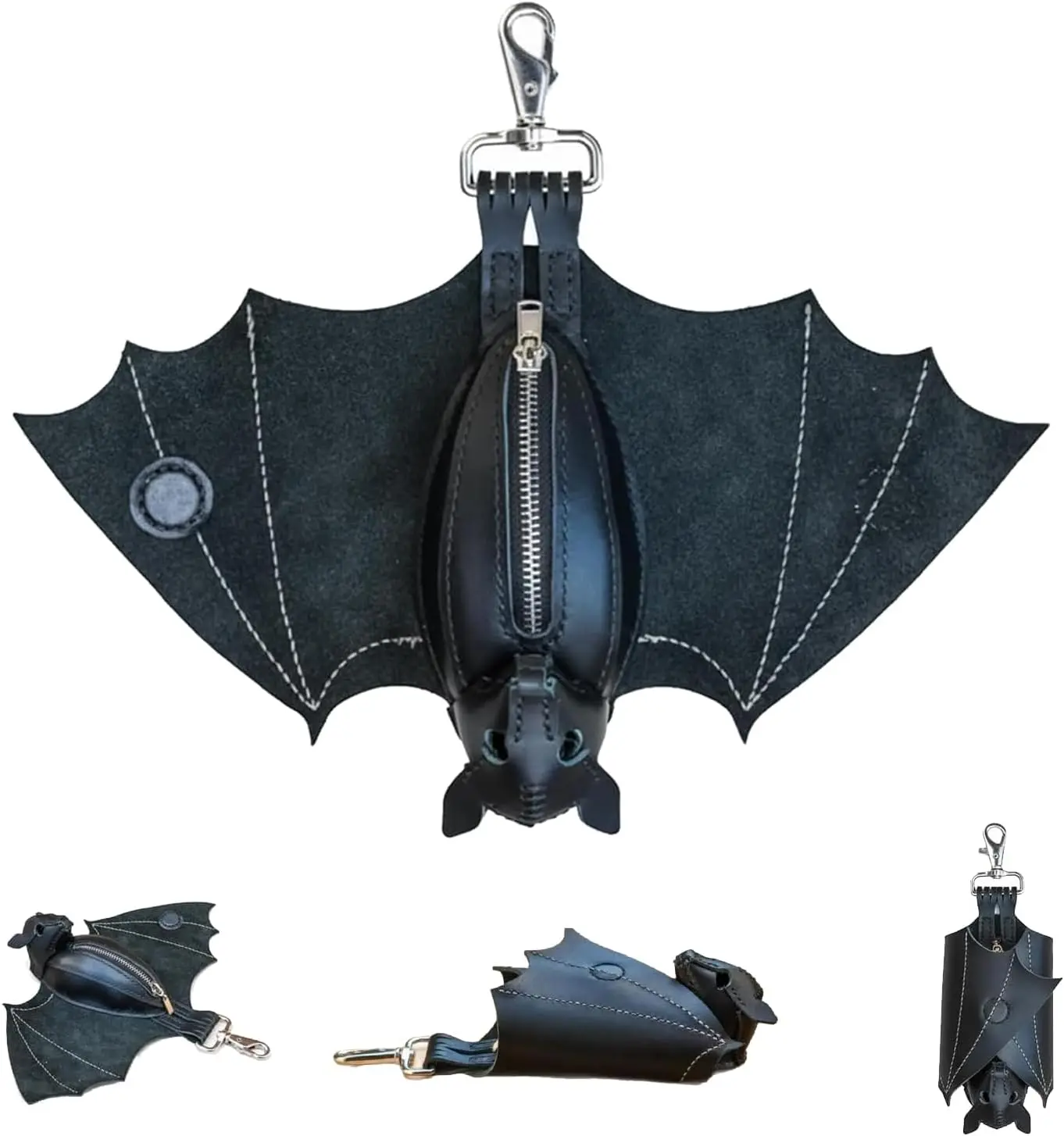 Creative Bat Shape Wallet Leather Luxury Wallet Fun Portable Pouch Cards Realistic Bat Keychain Backpack Christmas Gifts For Men
Creative Bat Shape Wallet Leather Luxury Wallet Fun Portable Pouch Cards Realistic Bat Keychain Backpack Christmas Gifts For Men