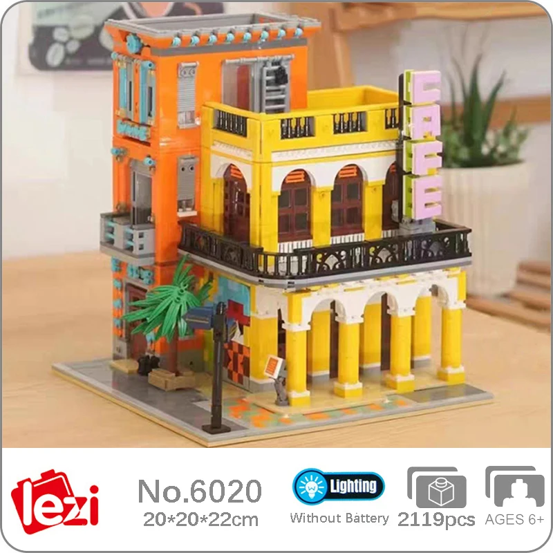 Lezi 6020 La Habana Гавана Кофе-бар Латте Ресторан Glow Street Архитектура DIY Модель Мини-блоки Кирпичи Строительная игрушка без коробки
Lezi 6020 La Habana Гавана Кофе-бар Латте Ресторан Glow Street Архитектура DIY Модель Мини-блоки Кирпичи Строительная игрушка без коробки