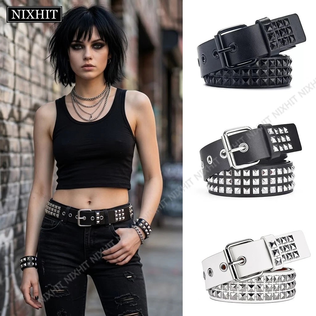 New Punk Y2K Trend Rivet Belt Heavy Metal Belt Men Women Nightclub Rock Style Belt Jeans Belt Fashion Decoration Women' Belt
New Punk Y2K Trend Rivet Belt Heavy Metal Belt Men Women Nightclub Rock Style Belt Jeans Belt Fashion Decoration Women' Belt