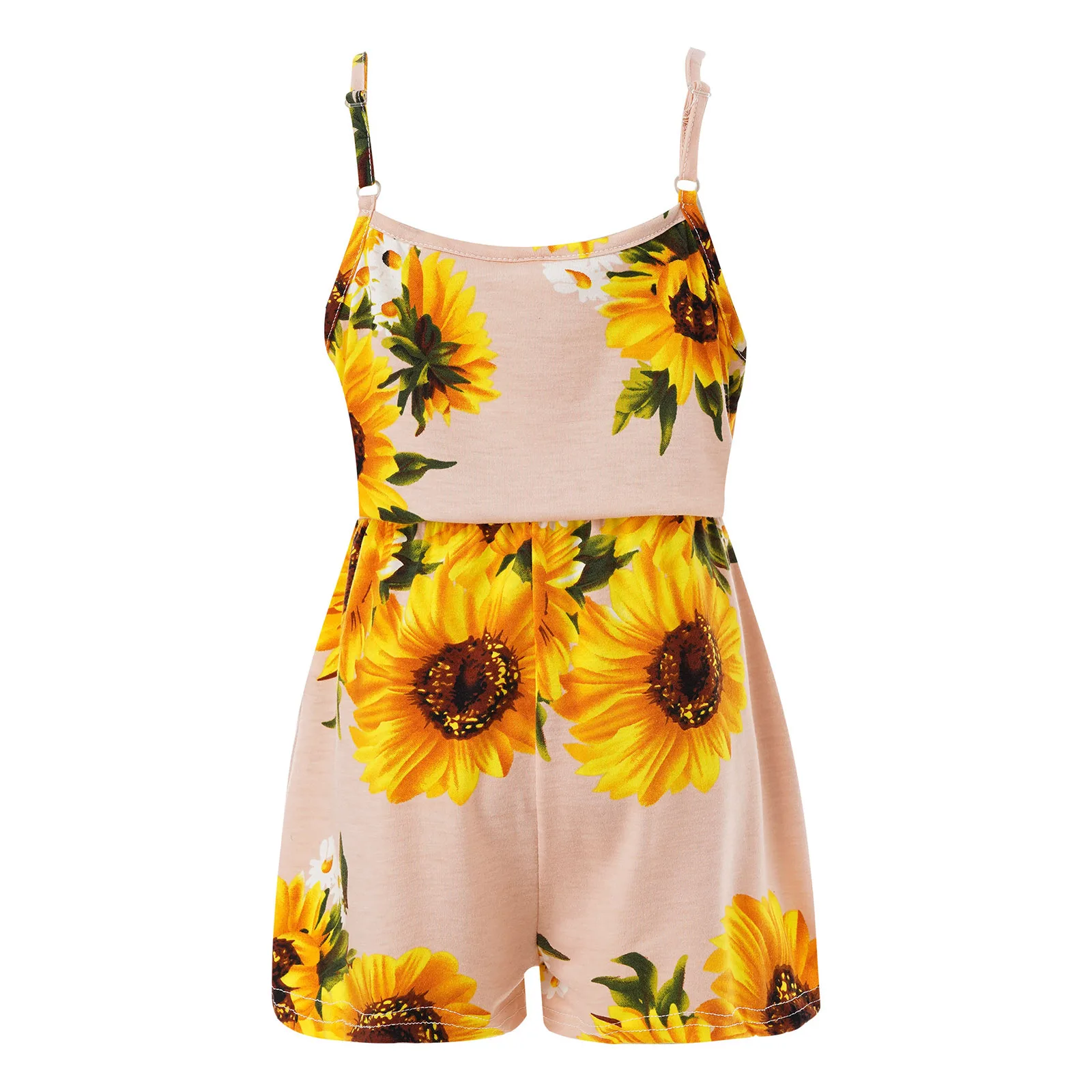 Summer Kids Girls Stylish Sunflower Print One-Piece Jumpsuit Casual Adjustable Strap Elastic Waistband Pockets Floral Rompers
Summer Kids Girls Stylish Sunflower Print One-Piece Jumpsuit Casual Adjustable Strap Elastic Waistband Pockets Floral Rompers