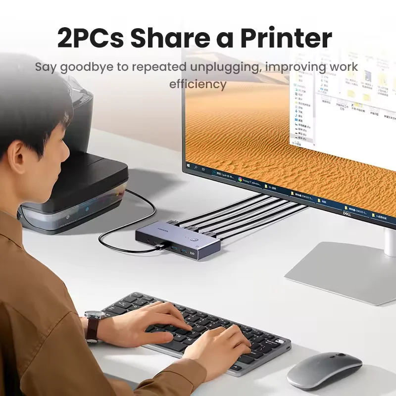 MAF UGREEN CM695 DP 1.4 Switch 8K 60Hz KVM Switch 2 PCs Sharing Display Printer Keyboard DP Cable Display Port Switcher Converte
MAF UGREEN CM695 DP 1.4 Switch 8K 60Hz KVM Switch 2 PCs Sharing Display Printer Keyboard DP Cable Display Port Switcher Converte