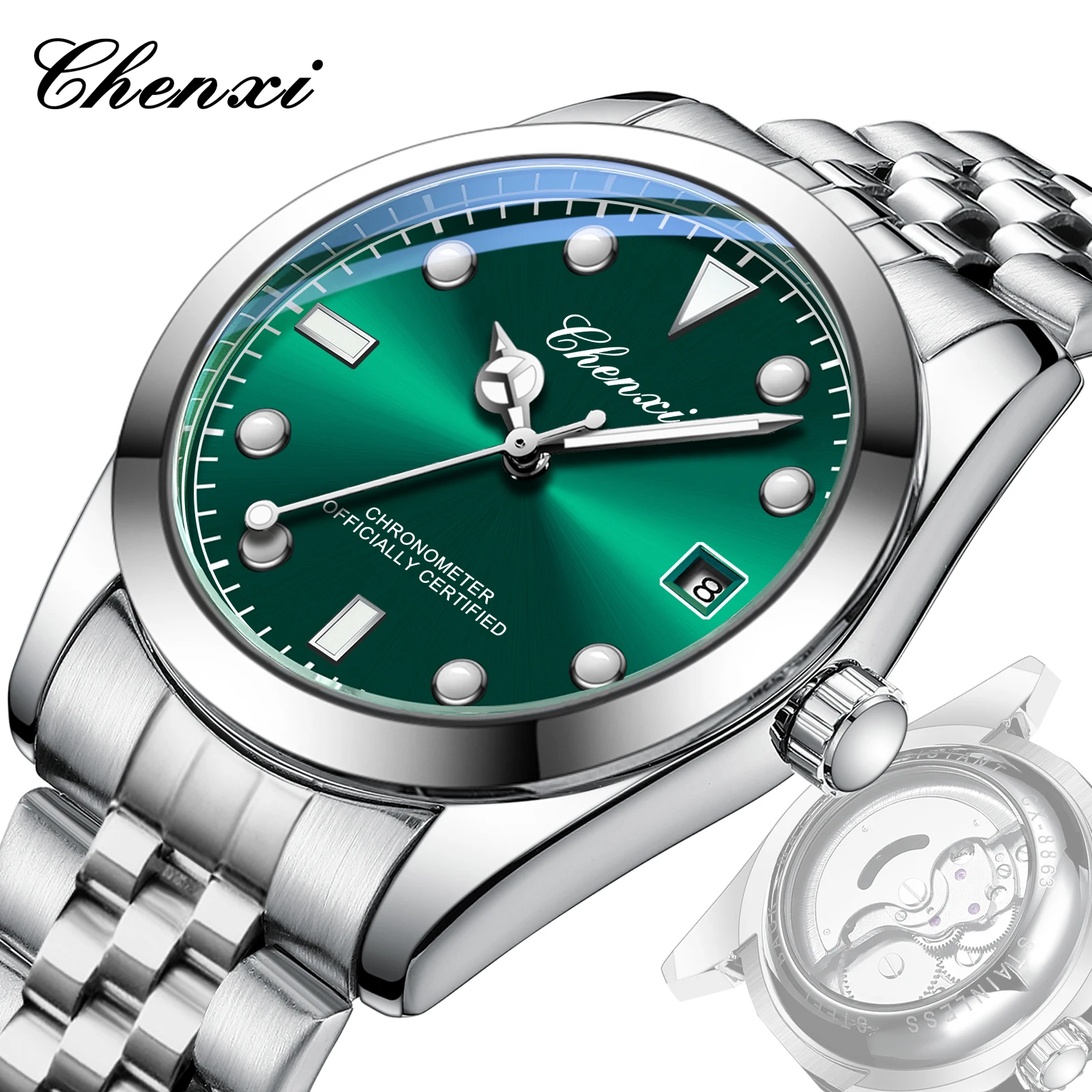 Роскошные брендовые мужские часы с календарем, мужские часы из нержавеющей стали, водонепроницаемые автоматические механические мужские часы в стиле милитари
Роскошные брендовые мужские часы с календарем, мужские часы из нержавеющей стали, водонепроницаемые автоматические механические мужские часы в стиле милитари