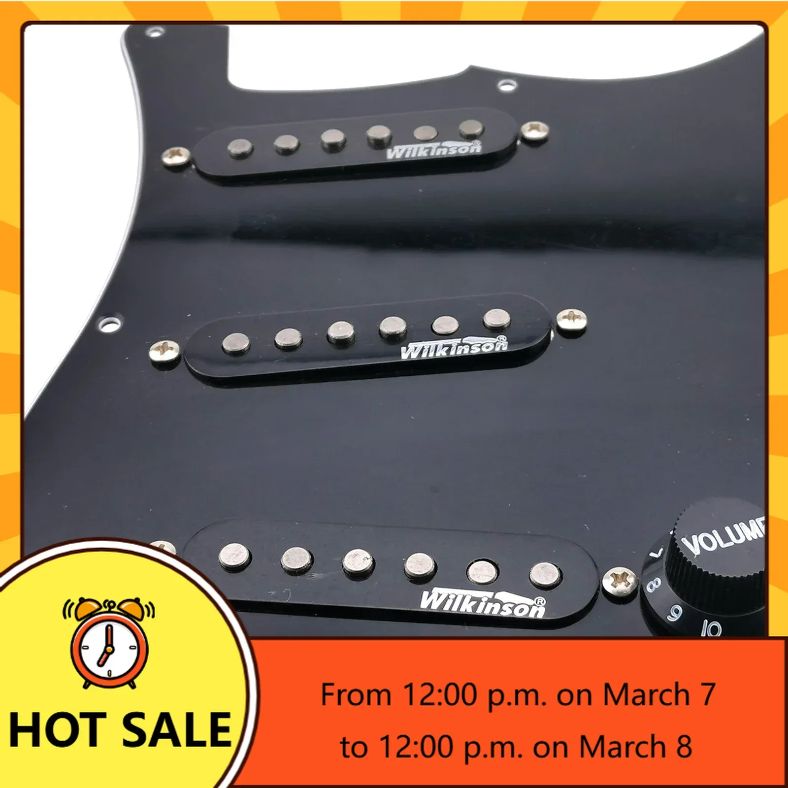 Q-X Music Store-Guitar Pickups Prewired Pickguard 7-Way type fully loaded Wilkinson SSS Ainico 5 Single coil Pickups Set
Q-X Music Store-Guitar Pickups Prewired Pickguard 7-Way type fully loaded Wilkinson SSS Ainico 5 Single coil Pickups Set