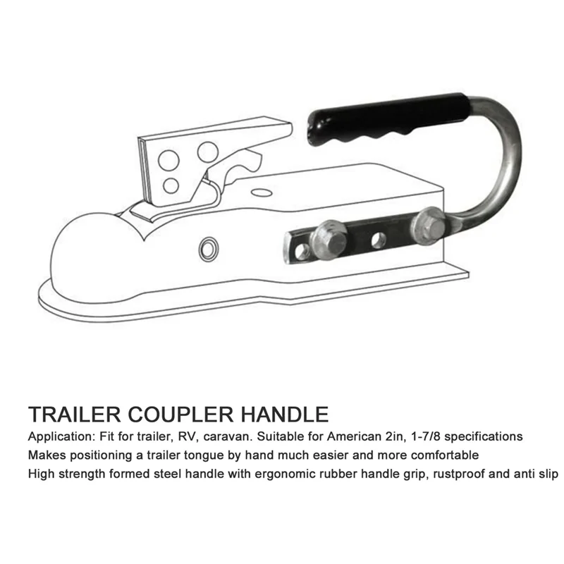 A82I-Trailer Coupler Handler 2X3inch Hand Handle Lift Handle Strong Connector For Campers Construction Vehicles Tow RV Truck
A82I-Trailer Coupler Handler 2X3inch Hand Handle Lift Handle Strong Connector For Campers Construction Vehicles Tow RV Truck