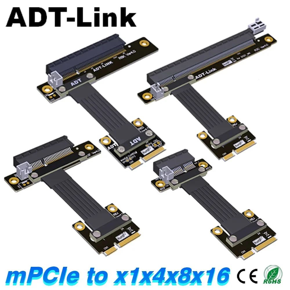 Riser Mini-PCIe To PCIe 4.0 3.0 x1 x4 x8 x16 Adapter Extension Cable for PCIe RAID NVMe SSD LAN Video Card To Mini PCIe Extender
Riser Mini-PCIe To PCIe 4.0 3.0 x1 x4 x8 x16 Adapter Extension Cable for PCIe RAID NVMe SSD LAN Video Card To Mini PCIe Extender