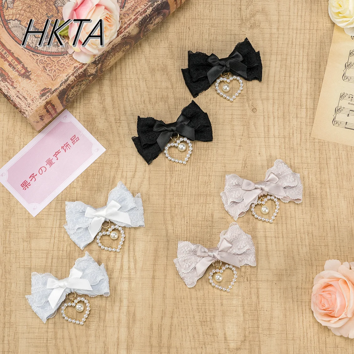 Japanese Mine Lace Love Pendant Small Bow Hairpin Women Lolita Sweet and Cute Versatile Edge Clip Headgear Girl Hair Accessoires
Japanese Mine Lace Love Pendant Small Bow Hairpin Women Lolita Sweet and Cute Versatile Edge Clip Headgear Girl Hair Accessoires