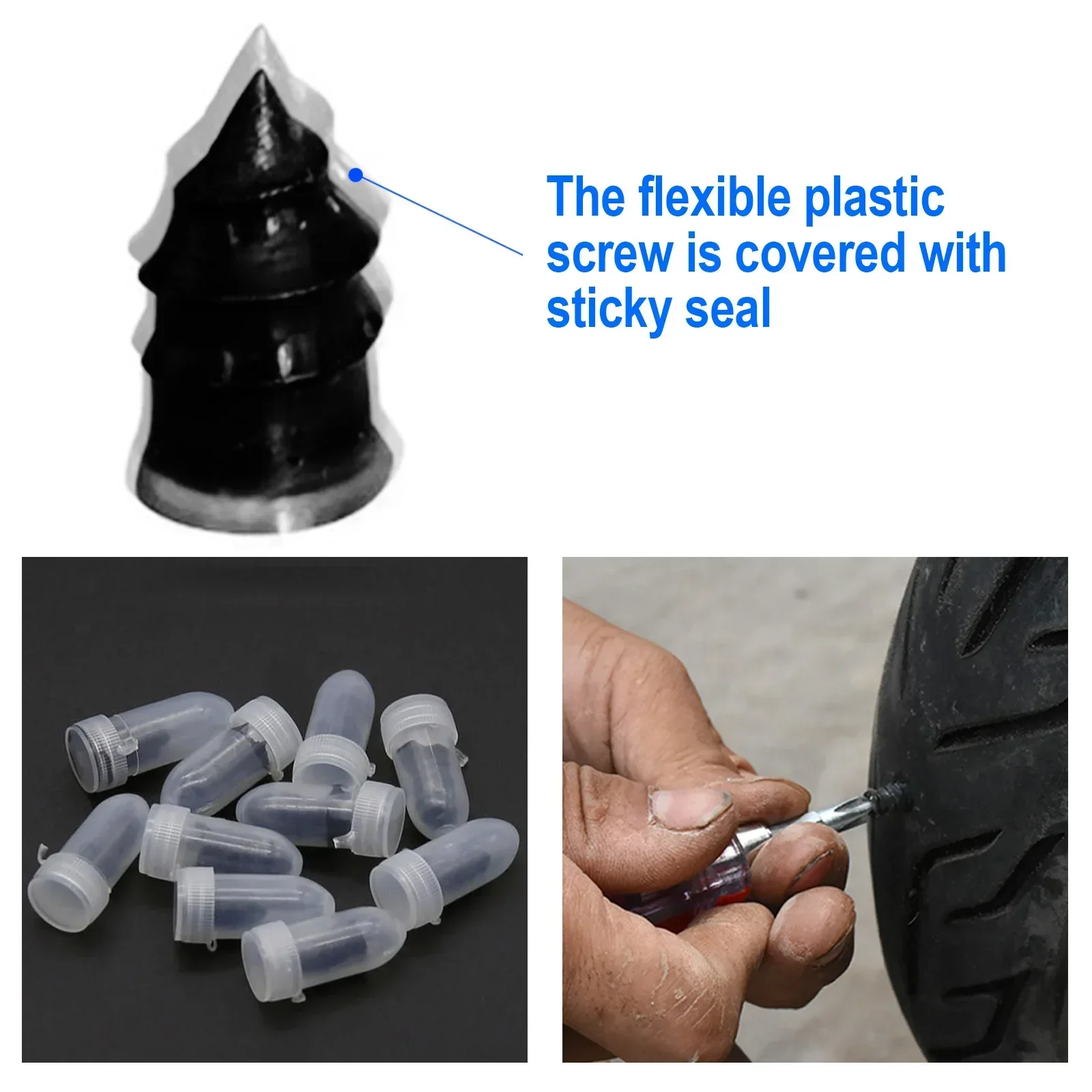 10/20/30Pcs Car Tyre Repair Rubber Nails Set Universal Cars Motorcycle Patch Nails Truck Bicycle Scooter Puncture Repair Tools
10/20/30Pcs Car Tyre Repair Rubber Nails Set Universal Cars Motorcycle Patch Nails Truck Bicycle Scooter Puncture Repair Tools