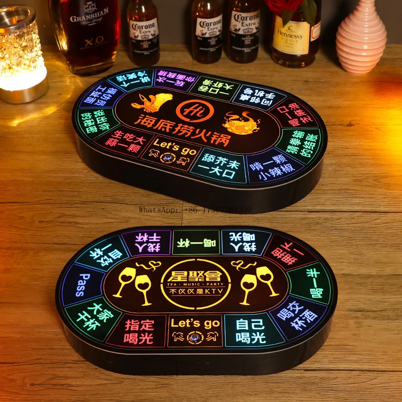 LED luminous game turntable electronic Russian turntable bar KTV wine commander intelligent automatic entertainment props
LED luminous game turntable electronic Russian turntable bar KTV wine commander intelligent automatic entertainment props