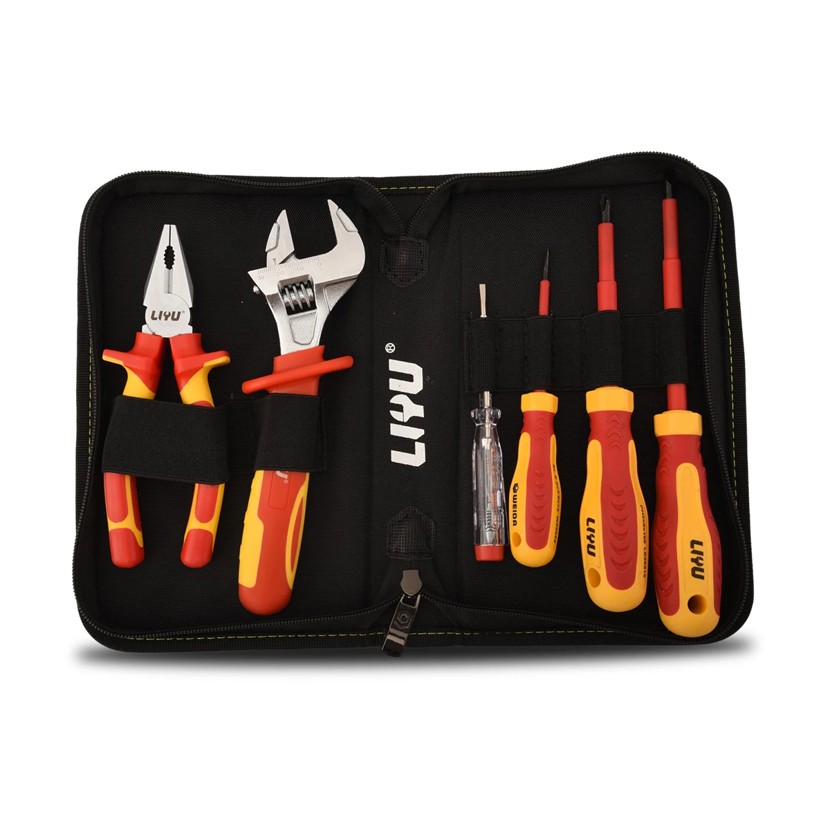 6Pcs 1000V VDE Certified Insulated Screwdriver Pliers Wrench Kit ,Home and Professional Use Electricians Tools
6Pcs 1000V VDE Certified Insulated Screwdriver Pliers Wrench Kit ,Home and Professional Use Electricians Tools