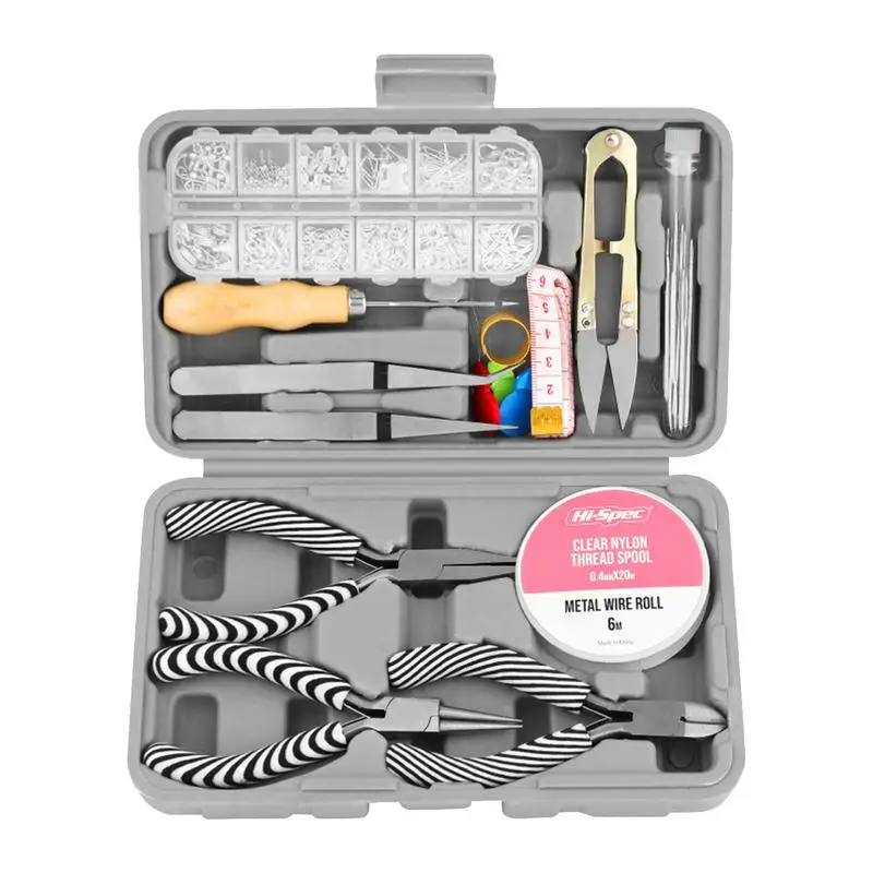 Mini Handmade Jewelry Tool Set Precision Jewelry Pliers With Copper Wire Open Jump Rings Earring Hook Making Supplies Kit
Mini Handmade Jewelry Tool Set Precision Jewelry Pliers With Copper Wire Open Jump Rings Earring Hook Making Supplies Kit