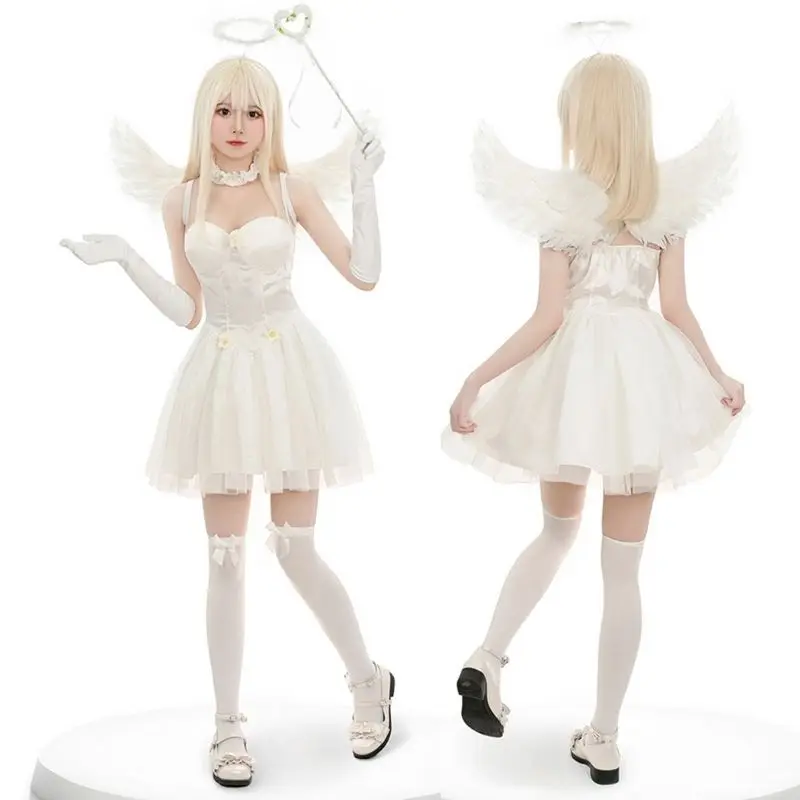 Halloween Sexy Angel Cosplay Costume For Girl Female Cosplays Dress Outfit Halloween Women Costume Carnival Disguise Suit
Halloween Sexy Angel Cosplay Costume For Girl Female Cosplays Dress Outfit Halloween Women Costume Carnival Disguise Suit