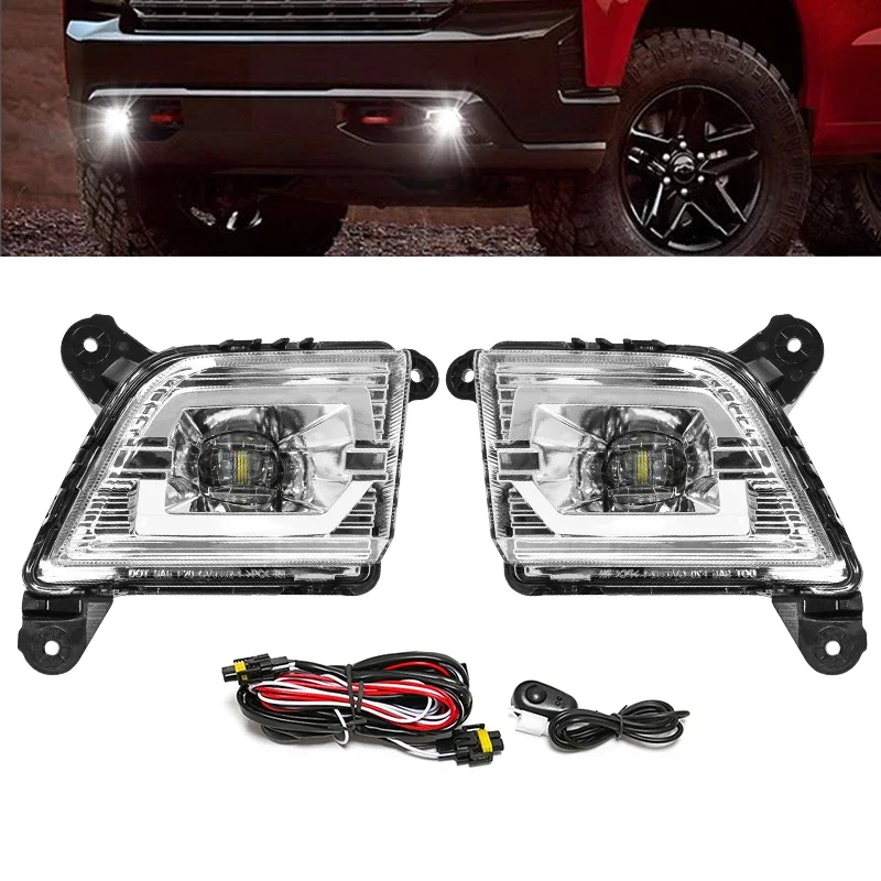 GEFENSI For Chevrolet Silverado 2019 2020 Fog Light Led Daytime Running Lamp DRL Daylights Front Bumper Wateproof DLAA Chevy
GEFENSI For Chevrolet Silverado 2019 2020 Fog Light Led Daytime Running Lamp DRL Daylights Front Bumper Wateproof DLAA Chevy