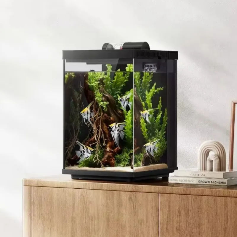 Smart Desktop Fish Tank 10L App Control Feeding Ultra Clear Glass Aquarium With Filter System LED Light For Home Office Decor
Smart Desktop Fish Tank 10L App Control Feeding Ultra Clear Glass Aquarium With Filter System LED Light For Home Office Decor