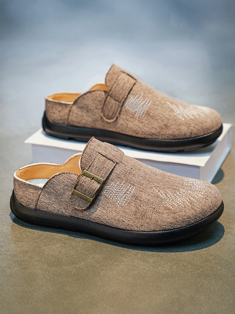 Birkenstyle Men's Slippers 2026 New Anti-slip Outdoor Casual Retro Home Men's Slip-on Soft Bottom Toe Covering Half Slippers
Birkenstyle Men's Slippers 2026 New Anti-slip Outdoor Casual Retro Home Men's Slip-on Soft Bottom Toe Covering Half Slippers