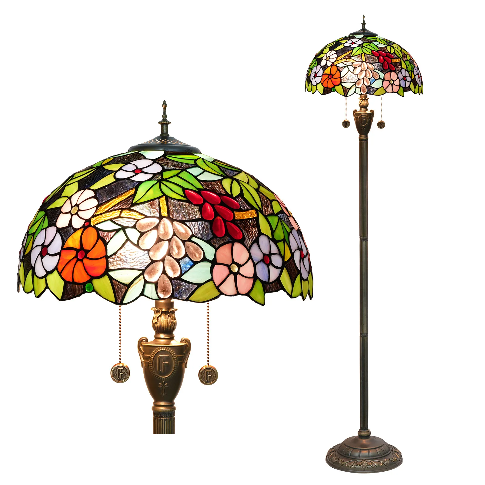 Dia40cm Grape Flower Stained Glass Art Lampshade Living Dining Room Bedroom Floor Lamp Bar Home Office Tiffany Light
Dia40cm Grape Flower Stained Glass Art Lampshade Living Dining Room Bedroom Floor Lamp Bar Home Office Tiffany Light