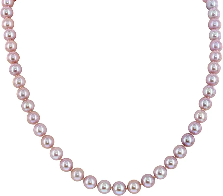 Natural purple Pearls Silk-Knotted 18inch 7-8mm Princess Pearls Strand Necklace - Choice of Pearl Size & Clasp Gold Color
Natural purple Pearls Silk-Knotted 18inch 7-8mm Princess Pearls Strand Necklace - Choice of Pearl Size & Clasp Gold Color