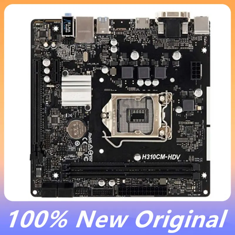 Материнская плата H310CM-HDV с разъемом LGA 1151, DDR4 H310, настольный компьютер, 100% оригинал, протестировано
Материнская плата H310CM-HDV с разъемом LGA 1151, DDR4 H310, настольный компьютер, 100% оригинал, протестировано