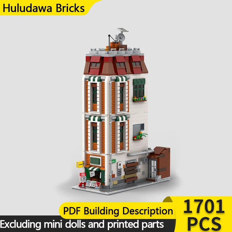 City Street View Model MOC Building Brick Newsstand with Backyard Modular Technology Children Holiday Gifts Assemble Toys Suit
City Street View Model MOC Building Brick Newsstand with Backyard Modular Technology Children Holiday Gifts Assemble Toys Suit