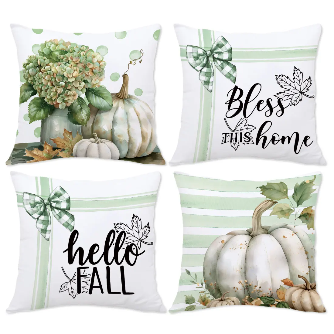 45*45cm 4pcs Colorful Watercolor Pumpkin & Flowers Pillow Case Soft Decorative Cushion Cover for Car & Sofa Decor
45*45cm 4pcs Colorful Watercolor Pumpkin & Flowers Pillow Case Soft Decorative Cushion Cover for Car & Sofa Decor