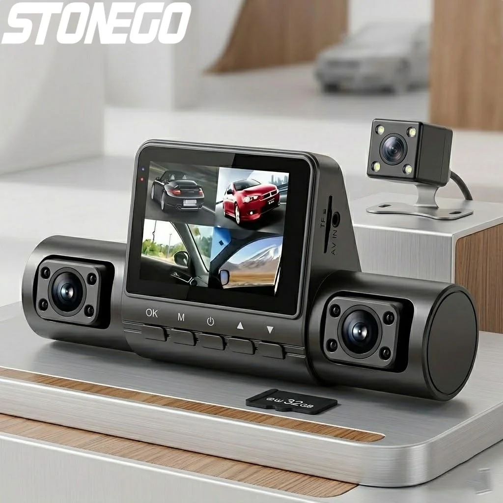 1080P Full HD 4 Lens Dash Cam Wide Angle Car DVR Loop Recording Button Control IPS Screen for Vehicle Security
1080P Full HD 4 Lens Dash Cam Wide Angle Car DVR Loop Recording Button Control IPS Screen for Vehicle Security
