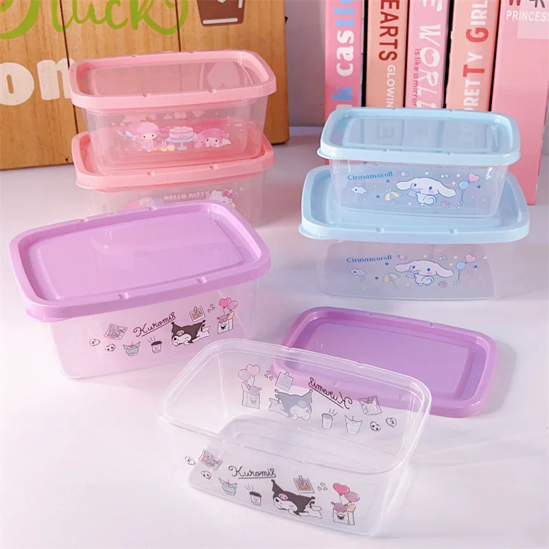 2pieces Sanrio My Melody Lunch Box Kawaii Sweet Cinnamoroll Cartoon Bento Box Transparent Food Preservation Storage Containers
2pieces Sanrio My Melody Lunch Box Kawaii Sweet Cinnamoroll Cartoon Bento Box Transparent Food Preservation Storage Containers
