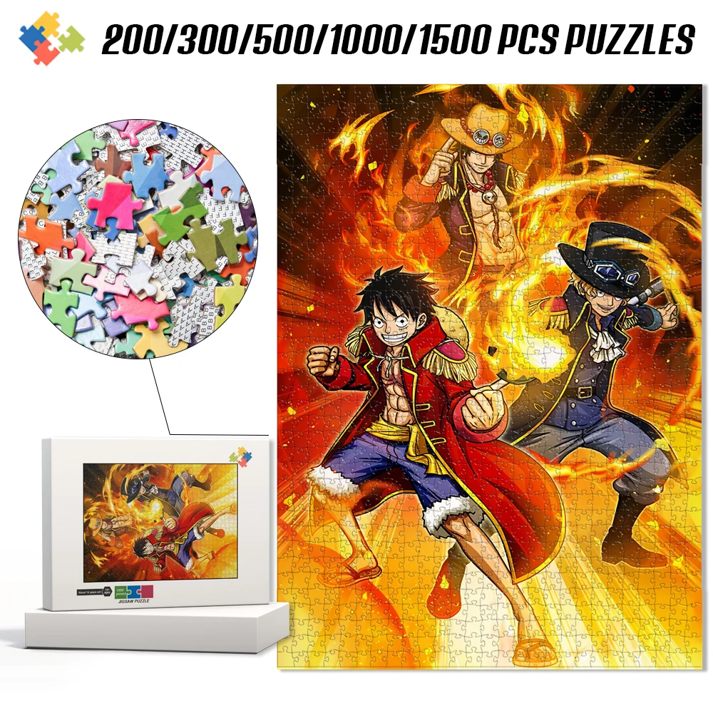 One Piece Anime Jigsaw Puzzles for Kids/adults Various Sizes of Wooden/cardboard Jigsaw Puzzles with Box Diy Educational Toys
One Piece Anime Jigsaw Puzzles for Kids/adults Various Sizes of Wooden/cardboard Jigsaw Puzzles with Box Diy Educational Toys