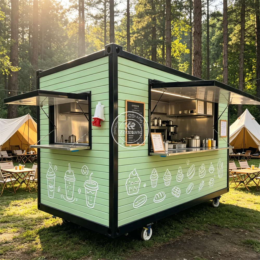 Outdoor Coffee Tea Container Kiosk Prefabricated Container Bar Expandable Container Restaurant Beverage Bar For Events
Outdoor Coffee Tea Container Kiosk Prefabricated Container Bar Expandable Container Restaurant Beverage Bar For Events