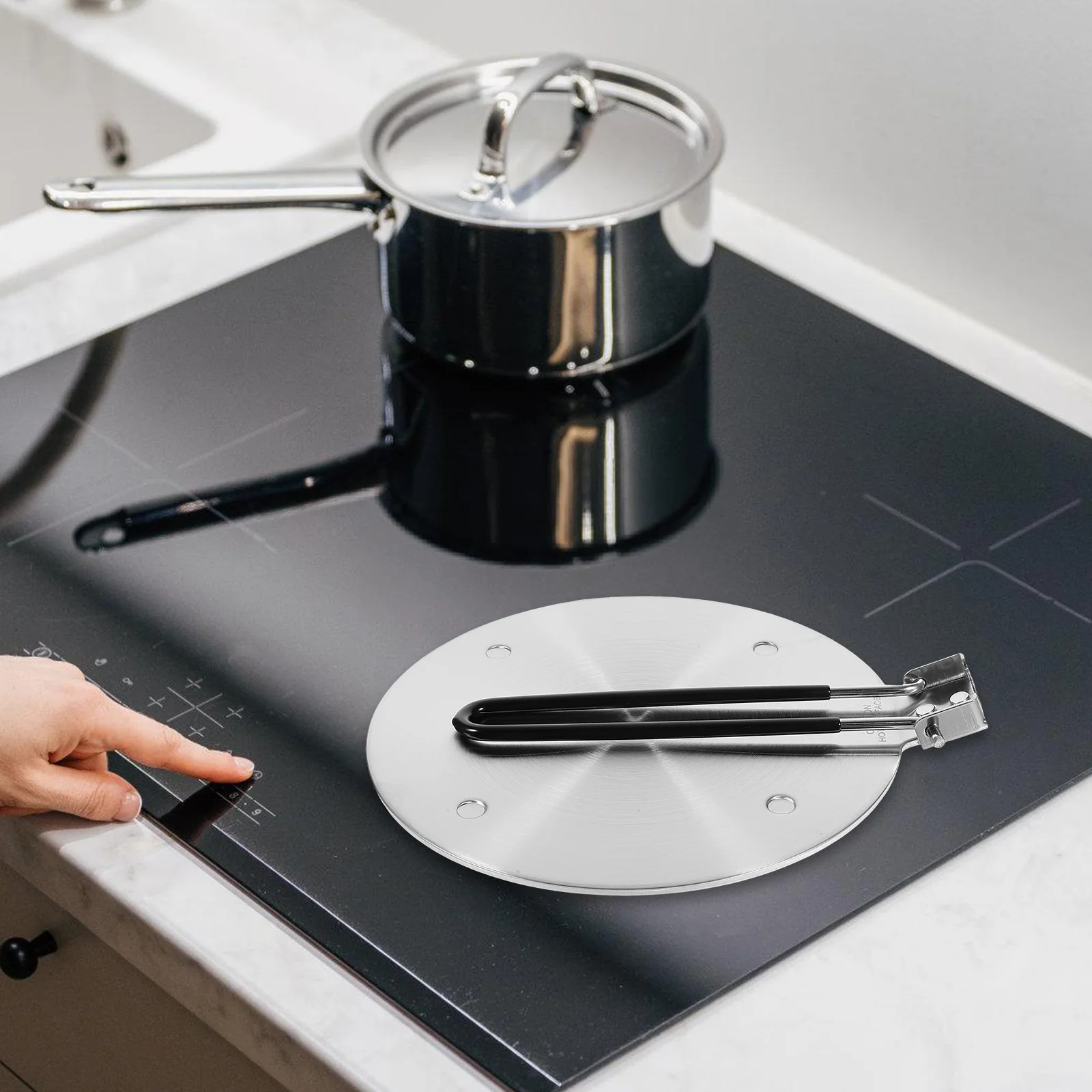 Heat Diffuser Plate Stainless Steel Aluminum Alloy Foldable Induction Adapter For Gas Stove Coffee Milk Cooking Efficient
Heat Diffuser Plate Stainless Steel Aluminum Alloy Foldable Induction Adapter For Gas Stove Coffee Milk Cooking Efficient