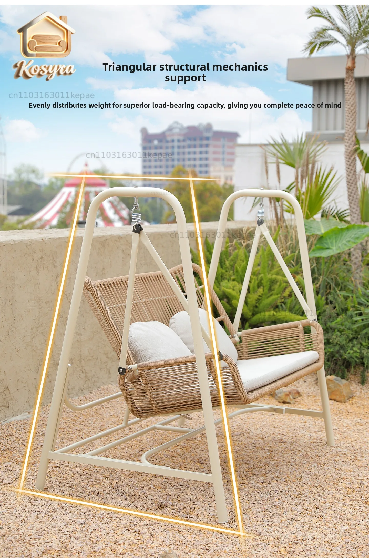 Outdoor courtyard swing leisure rocking chair Internet celebrity garden terrace hammock balcony home hammock chair
Outdoor courtyard swing leisure rocking chair Internet celebrity garden terrace hammock balcony home hammock chair