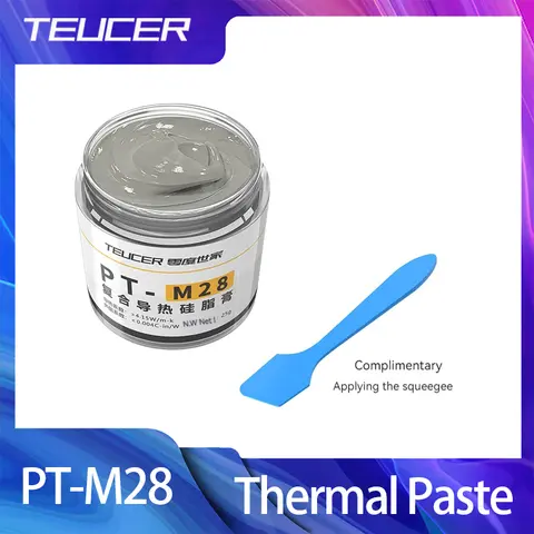 TEUCER PT-M28 จาระบีความร้อนคอมโพสิตความร้อนซิลิโคนจาระบีความร้อน Cpu คอมพิวเตอร์ CPU ปูนปลาสเตอร์ความร้อน