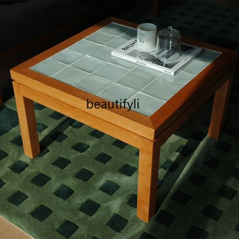 X0 Japanese cherry wood small apartment solid wood coffee table tatami square small tea table medieval tile table
X0 Japanese cherry wood small apartment solid wood coffee table tatami square small tea table medieval tile table