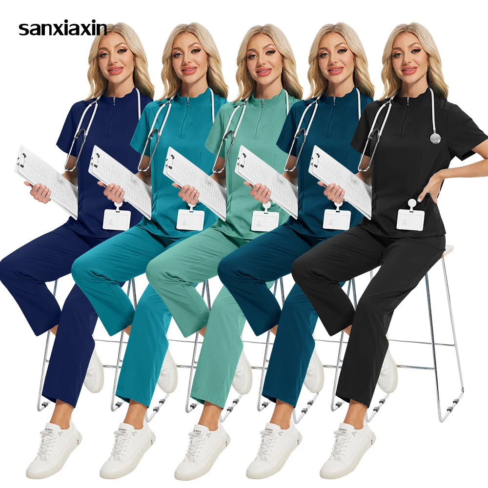 Hot Sale Tops Straight Pants Pet Clinic Nursing Scrubs Uniforms Suit Women'S Stretch Workwear Medical Uniform Summer Scrubs Set
Hot Sale Tops Straight Pants Pet Clinic Nursing Scrubs Uniforms Suit Women'S Stretch Workwear Medical Uniform Summer Scrubs Set