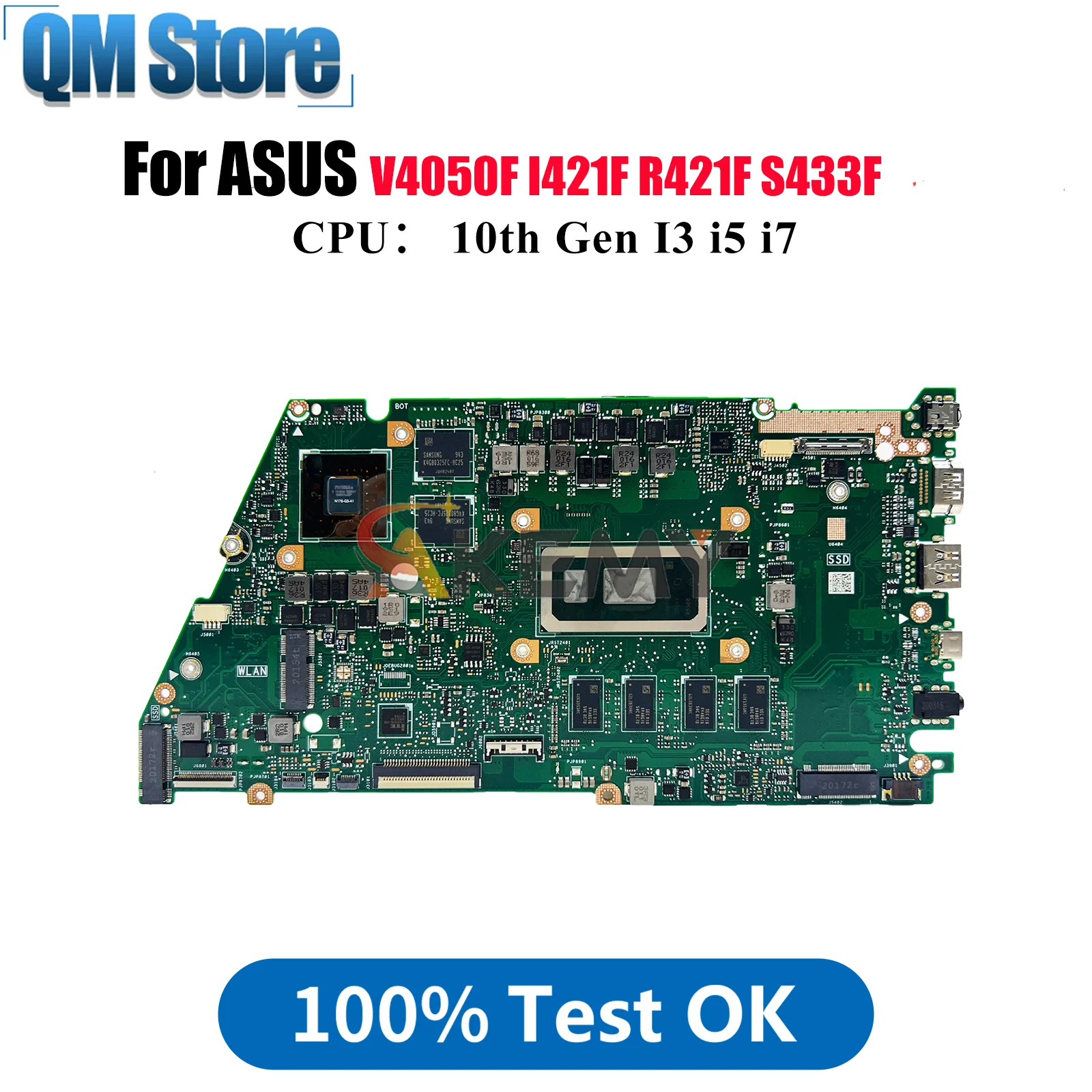 X421FL Laptop Motherboard For ASUS X421FL S433F X421FPY V4050F I421F R421F X421FAY X421FQY X421F Mainboard W/ 10th Gen I3 i5 i7
X421FL Laptop Motherboard For ASUS X421FL S433F X421FPY V4050F I421F R421F X421FAY X421FQY X421F Mainboard W/ 10th Gen I3 i5 i7