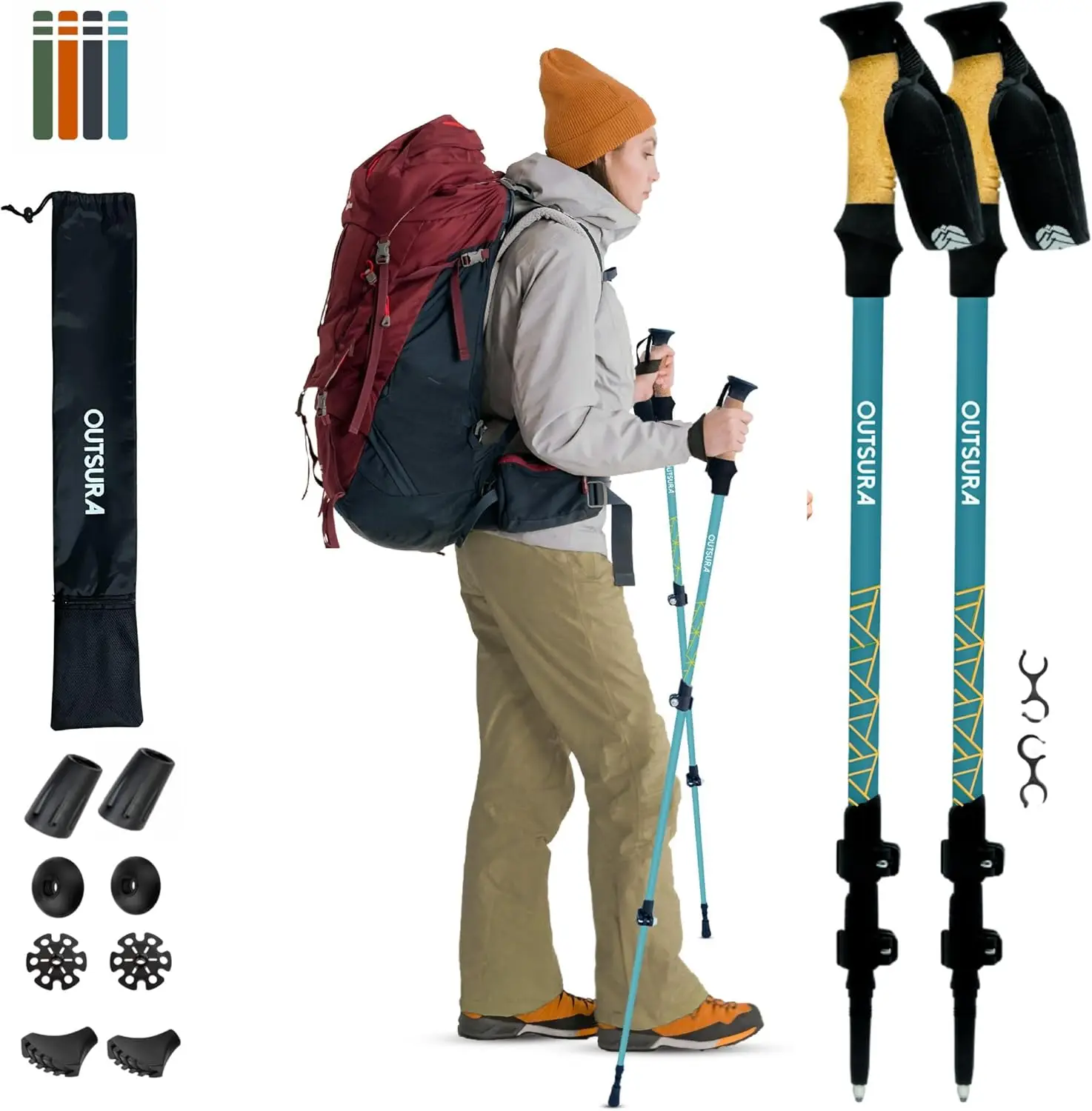 Carbon Fiber Hiking Stick 2 Pack – Lightweight, Collapsible Trekking Poles for Men & Women
Carbon Fiber Hiking Stick 2 Pack – Lightweight, Collapsible Trekking Poles for Men & Women