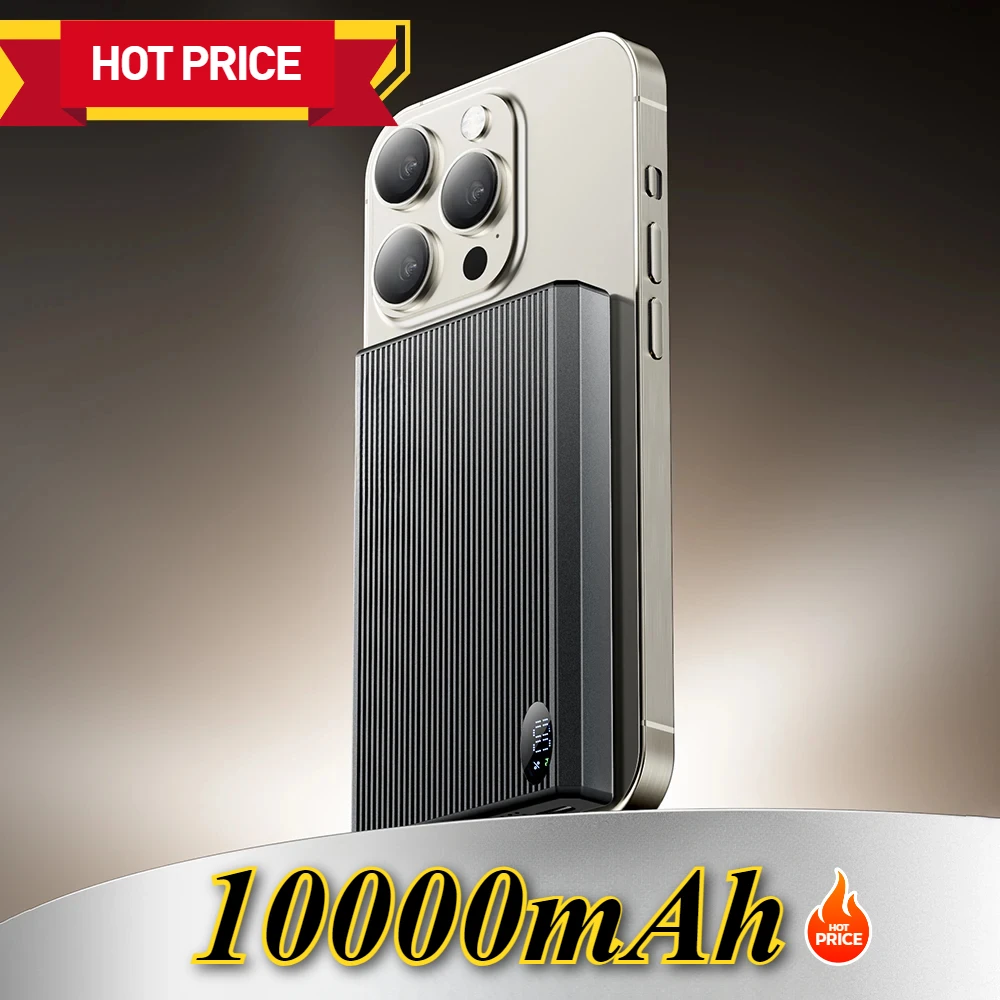 Thin Wireless Power Bank Magnetic 20W 10000mAh Portable Fast Charging External Battery for Magsafe for IPhone16 15 14 13
Thin Wireless Power Bank Magnetic 20W 10000mAh Portable Fast Charging External Battery for Magsafe for IPhone16 15 14 13