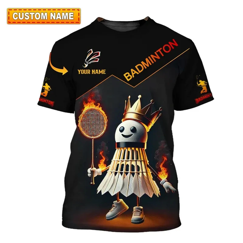 Badminton Sport T-shirt Men's Clothing Cool Novel 3D Print Sports Quick Dry Short Sleeve T Shirts Summer Gym Fitness Custom Tee
Badminton Sport T-shirt Men's Clothing Cool Novel 3D Print Sports Quick Dry Short Sleeve T Shirts Summer Gym Fitness Custom Tee