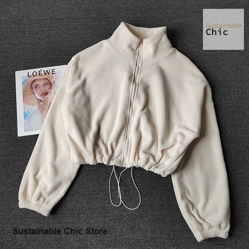 Korean sports coat lambswool collar loose drawstring zipper sweater women autumn and winter fashion hot girl warm yoga clothes
Korean sports coat lambswool collar loose drawstring zipper sweater women autumn and winter fashion hot girl warm yoga clothes