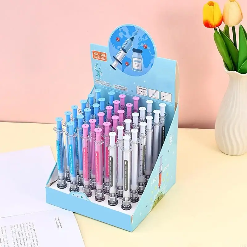 36Pcs Inoculator Plastic Gel Pen With Scale Marking 0.38MM Needle Tip Gel Inks Pen For Daily Writing Note Taking K1KF
36Pcs Inoculator Plastic Gel Pen With Scale Marking 0.38MM Needle Tip Gel Inks Pen For Daily Writing Note Taking K1KF