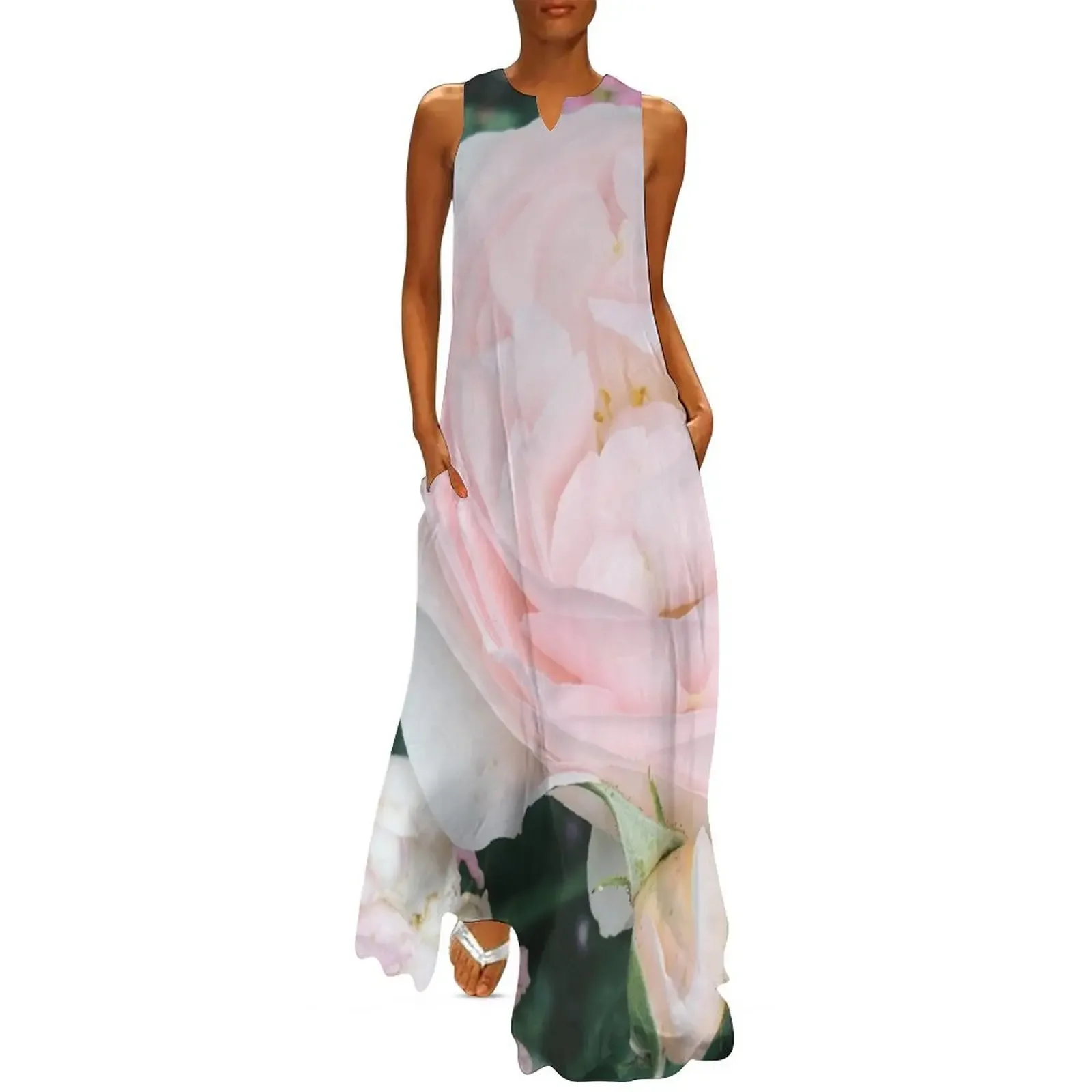 Pastel Pink Garden Rose Long Dress women's summer jumpsuit dresses for special events Dress
Pastel Pink Garden Rose Long Dress women's summer jumpsuit dresses for special events Dress